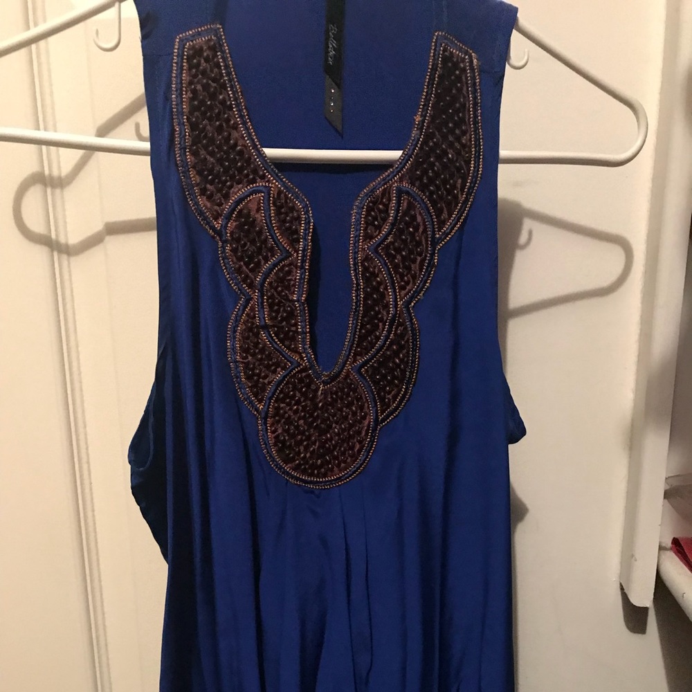 Silk beaded blouse, new without tags